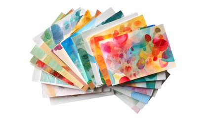 Celebration of milestone donors with artistic donor card collection isolated on Transparent Background