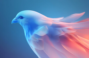 Fototapeta premium Abstract Design of a Flying Bird