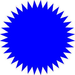 blue star button