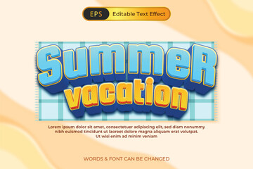 Summer Vacation Text Effect
