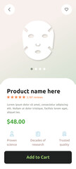 mobile online shop app ui design template