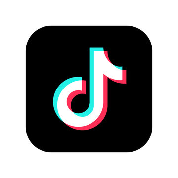 TikTok logo on a transparent background, TikTok logo PNG, TikTok APP PNG. ティックトック ロゴ, ティックトック アイコン, 