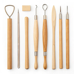 Clay tools set for sculpting polymer clay