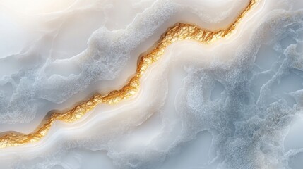 Obraz premium Abstract Gold and White Wave Texture Background