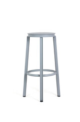 Modern gray bar stool isolated on white background studio shot furniture – Isolated on White Background | High Resolution
