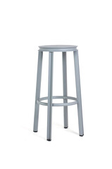 Modern gray metal bar stool isolated on white background interior furniture – Isolated on White Background | High Resolution