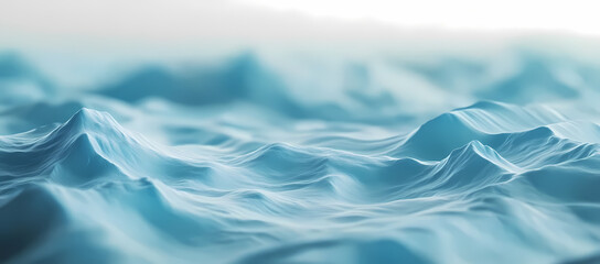 Abstract Digital Wave Landscape