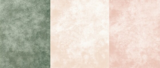 Naklejka premium Wallpaper textures in green, beige, and pink shades for home decor, design projects, creative backgrounds, and artistic inspiration for interior styling.