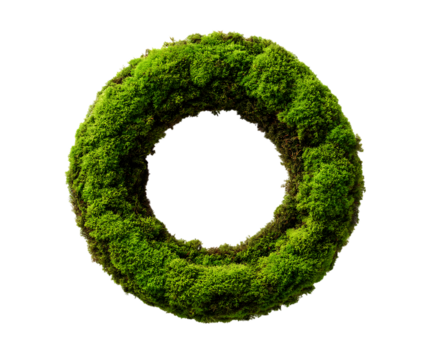 Moss Shaped Like Leaf in Organic Green Tone