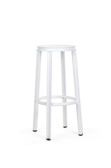 Minimalist white bar stool isolated on white background modern furniture – Isolated on White Background | High Resolution