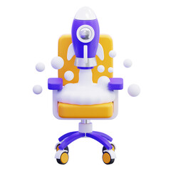 Office Chair with Rocket Design