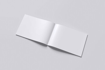 A4 Landscape Brochure with grey background for mockup template