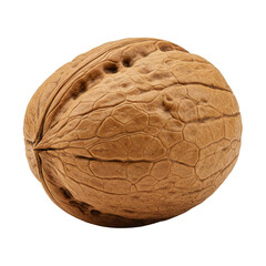 Assorted walnut pieces including full shells and nut cores on transparent background, ideal for snack labels, plant-based food ads, or infographics.