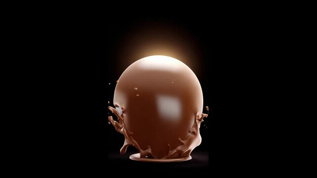 Chocolate Splash Over Earth Globe Symbolizing Sweetness and Global Connection