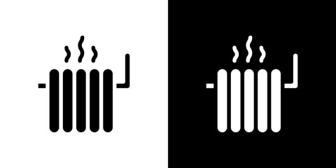 Radiator icon in solid flat trendy design style.