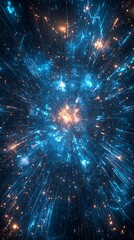 Obraz premium Beautiful starry tunnel