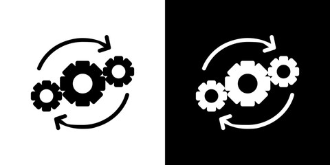 Operation icon in solid flat trendy design style.