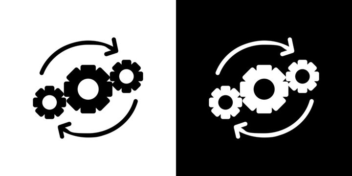 Operation icon in solid flat trendy design style.