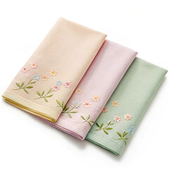 Eco-friendly cloth napkins with floral print