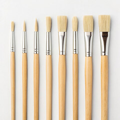 Fabric paintbrush set for textile art