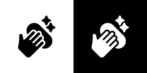 Clean icon in solid flat trendy design style.