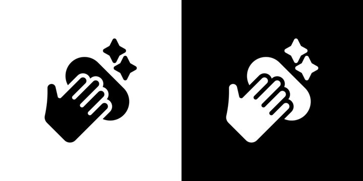 Clean icon in solid flat trendy design style.