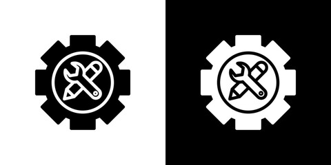 Business development icon in solid flat trendy design style.