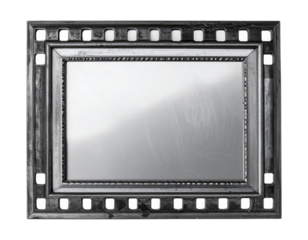 Stylish rectangular mirror with decorative frame, ideal for modern home decor, interior design, and aesthetic enhancement