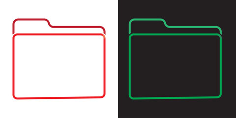 File folder icon . Vector illustration. EPS 10/AI