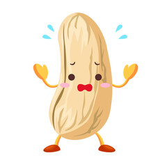 焦るかわいいカシューナッツのキャラクター