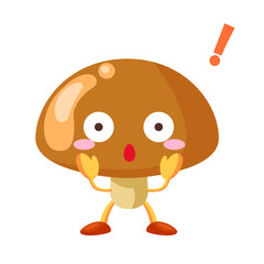 驚くシンプルで可愛いなめこのキャラクター