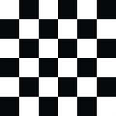  Seamless black and white checkerboard pattern, classic grid design for backgrounds, textiles, racing, retro themes, or graphic use