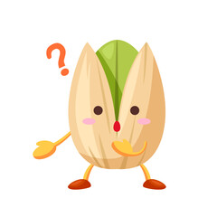 疑問に思うかわいいピスタチオのキャラクター