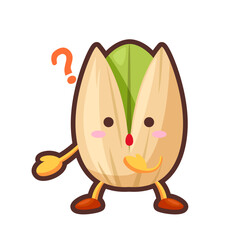 疑問に思うかわいいピスタチオのキャラクター