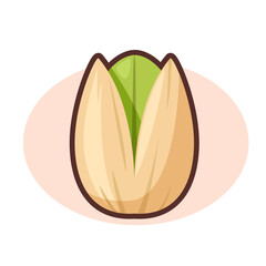 かわいいピスタチオのイラスト