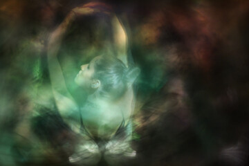 Hands Touching Wing Pose