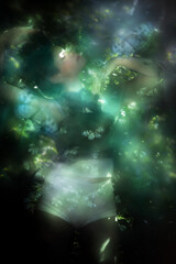 White Monarch Butterflies Tropical Dance