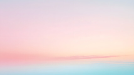 Obraz premium Pastel sky gradient, soft hues, dreamy color blend