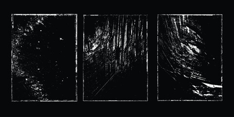 Grunge Urban Backgrounds set.Texture Vector.Dust Overlay Distress Grain ,Simply Place illustration over any Object to Create grungy Effect .abstract,splattered , dirty, texture for your design