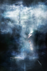 Holded Waterfall Veil with Upper Light