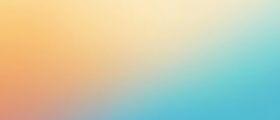 Fototapeta premium Abstract gradient background in soft pastel colors, featuring smooth transitions from orange to blue, ideal for design projects, websites, or social media graphics.
