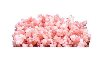 Pile of Small Pink Halite Mineral Pieces, Cut out transparent