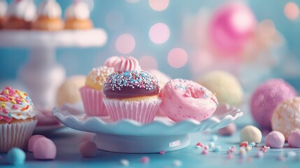 Colorful Dessert Table