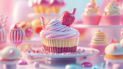 Colorful Dessert Display