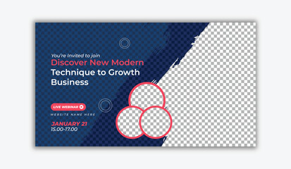 Business Marketing Banner for Digital Events, Seminars, and Presentations