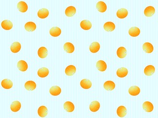 ミカンのシームレスパターン　B-2'