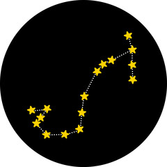 별자리 전갈자리 벡터