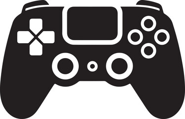 Video game controller Silhouette vector, Gamepad vector icon illustration
