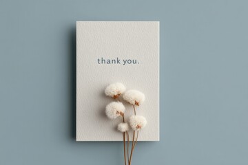 minimalistic  you note with pen on blank paper emphasizing simplicity and gratitude ample copy space