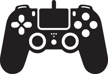 Video game controller Silhouette vector, Gamepad vector icon illustration